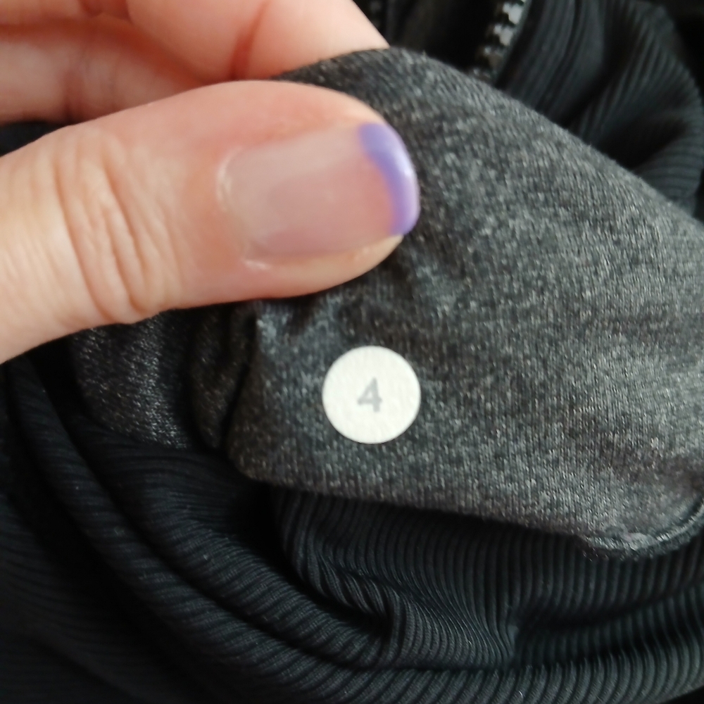Lululemon Studio Dance Jacket Reversible Black Grey Size 4 - Picture 13 of 14